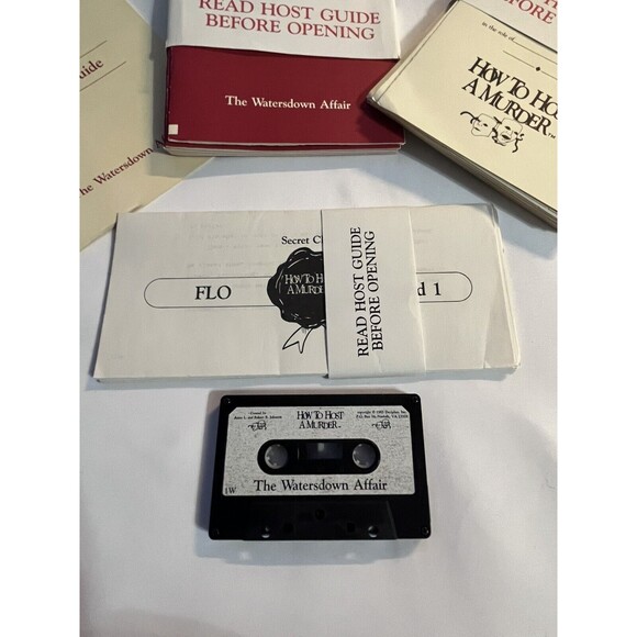 Vintage "How To Host A Murder: The Watersdown Affair" Dinner Party Game 1986 - Picture 9 of 13